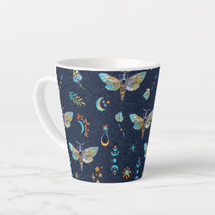 Mottenschmetterlingsmuster Latte-Tasse Milchtasse