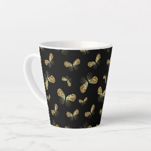 Mottenschmetterlingsmuster Latte-Tasse Milchtasse