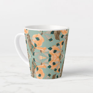Mottenschmetterlingsmuster Latte-Tasse Milchtasse