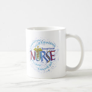 Motto Außergewöhnliche Krankenschwester Tasse