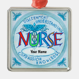 Motto der Blauschwestern Ornament Aus Metall