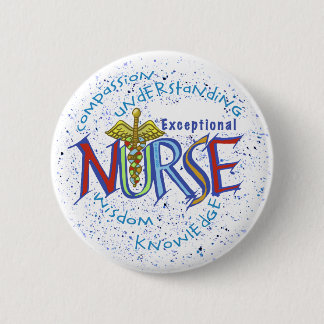 Motto der Krankenschwester Button