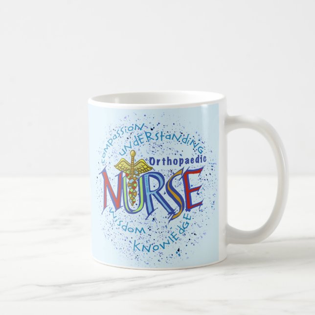 Motto der Tasse der orthopädischen Krankenschweste (Rechts)