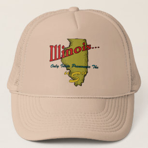 Motto Illinois IL ~ nur Idioten sprechen das "S " Truckerkappe