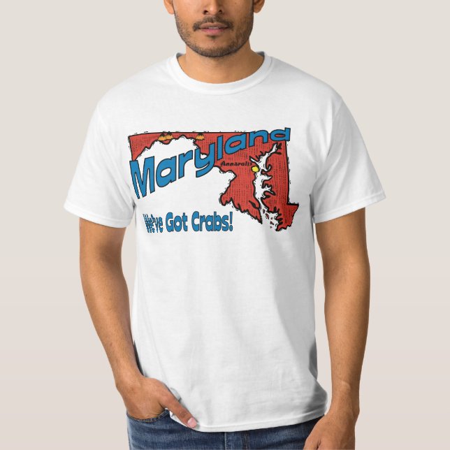 ~ Motto Maryland MD US haben wir Krabben T-Shirt (Vorderseite)