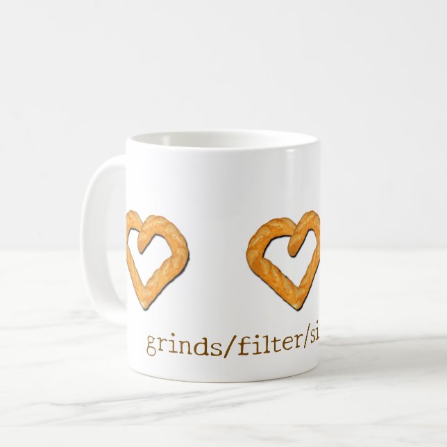 Motto Mug Kaffeetasse (Vorderseite Links)