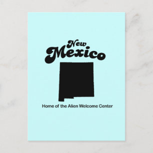 Motto "New Mexico" - Alien Welcome Center Postkarte