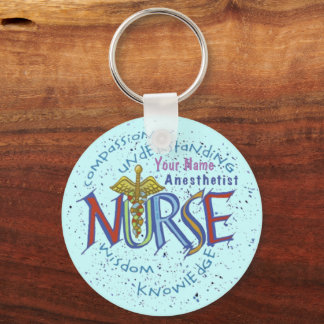 Motto Nurse Anästhesist Schlüsselanhänger