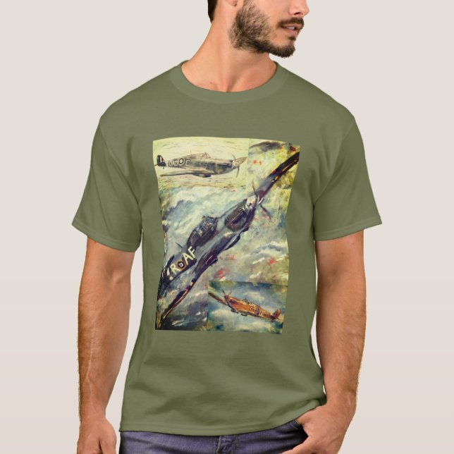 Motto T - Shirt Hurrikan & Spitfire (Vorderseite)