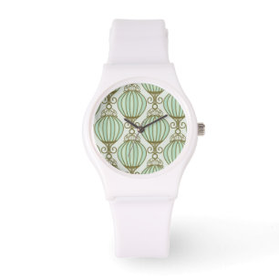 Motton Blau-Muster Armbanduhr