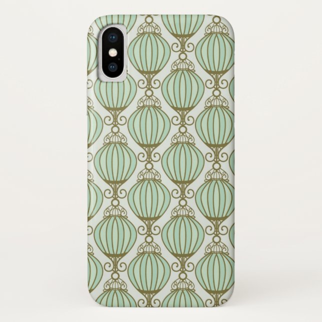 Motton Blau-Muster Case-Mate iPhone Hülle (Rückseite)