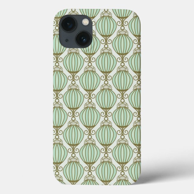Motton Blau-Muster Case-Mate iPhone Hülle (Rückseite)