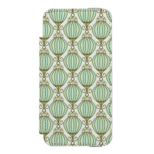 Motton Blaues Muster Incipio Watson™ iPhone 5 Geldbörsen Hülle