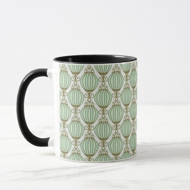 Motton Blaues Muster Tasse (Links)