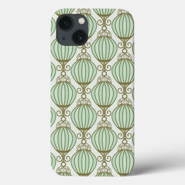 Motton Blue Pattern Case-Mate iPhone Hülle (Rückseite)