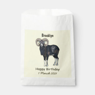 Mouflon-Cartoon Geschenktütchen