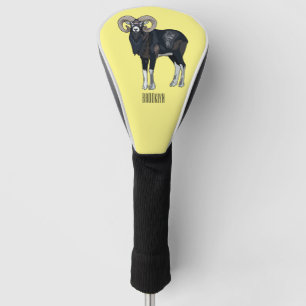 Mouflon-Cartoon Golf Headcover