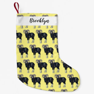 Mouflon-Cartoon Kleiner Weihnachtsstrumpf