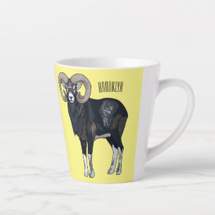 Mouflon-Cartoon Milchtasse