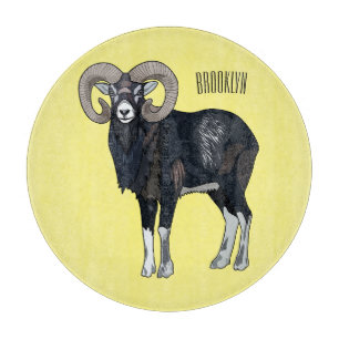 Mouflon-Cartoon Schneidebrett