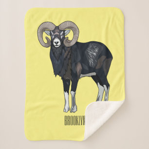 Mouflon-Cartoon Sherpadecke