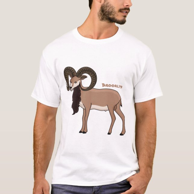 Mouflon goat illustration  T-Shirt (Vorderseite)