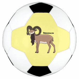 Mouflon-Ziegenbild Fußball