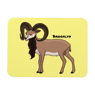 Mouflon-Ziegenbild Magnet