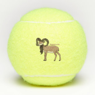 Mouflon-Ziegenbild Tennisbälle