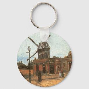 Moulin de la Galette von Vincent van Gogh, Windmil Schlüsselanhänger
