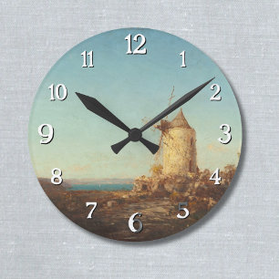 Moulin De Saint-Miter, Près De Martigues Runde Wanduhr