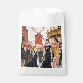 Moulin rouge Stil, schwarz und gold, Reich Luxus Geschenktütchen