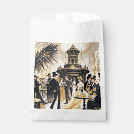 Moulin rouge Stil, schwarz und gold, Reich Luxus Geschenktütchen