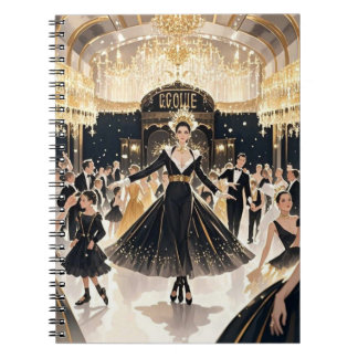 Moulin rouge Stil, schwarz und gold, Reich Luxus Notizblock