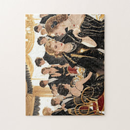 Moulin rouge Stil, schwarz und gold, Reich Luxus Puzzle