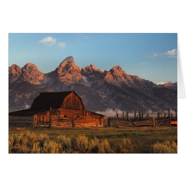 Moultan Barn Tetons (Vorderseite (Horizontal))