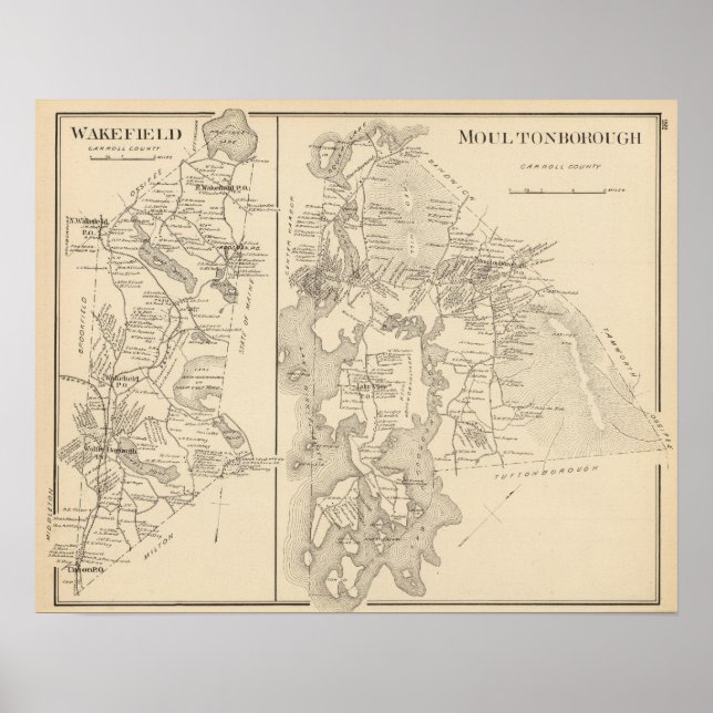 Moultonborough, Carroll Landkreis Poster (Vorne)