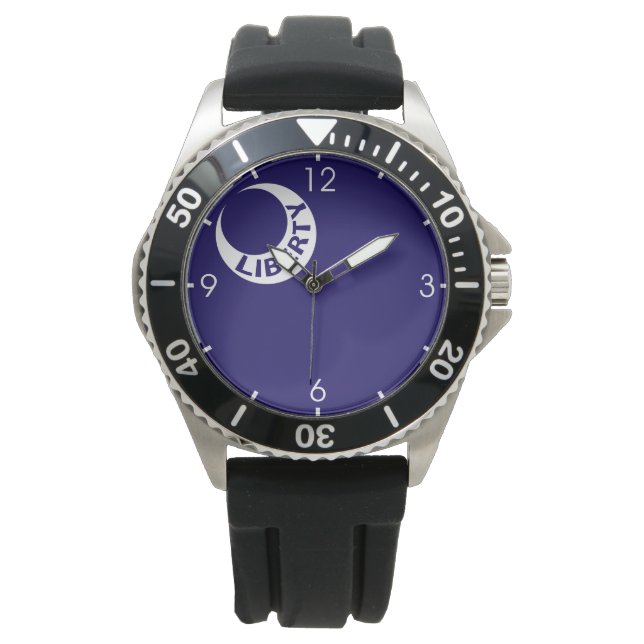 Moultrie Flag (Liberty) (Amerikanische Geschichte) Armbanduhr (Vorderseite)