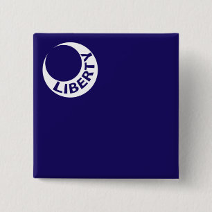 Moultrie Flag (Liberty) (Amerikanische Geschichte) Button
