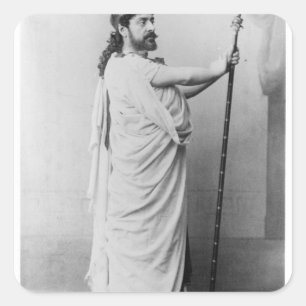 Mounet-Sully als Ödipus in 'Ödipus Rex Quadratischer Aufkleber