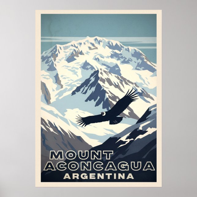 Mount Aconcagua Argentinien V02 Poster (Vorne)