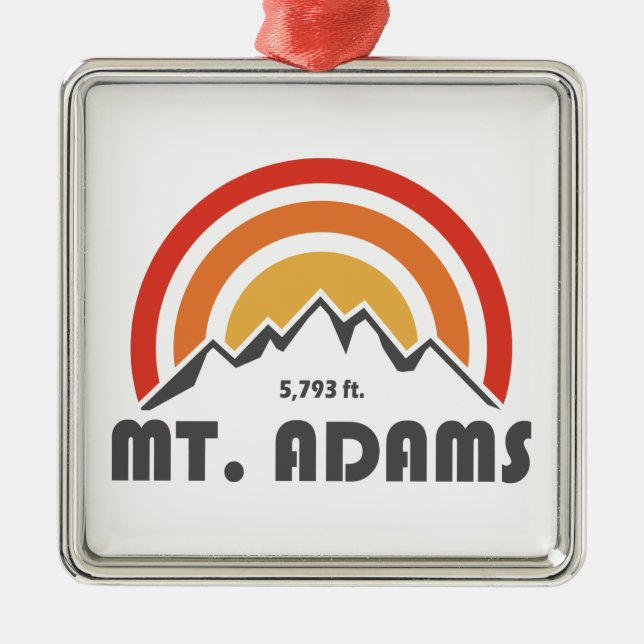 Mount Adams New Hampshire Ornament Aus Metall (Vorne)