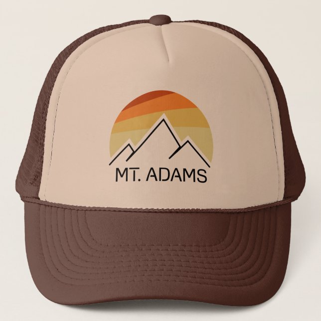 Mount Adams New Hampshire Retro Truckerkappe (Vorderseite)
