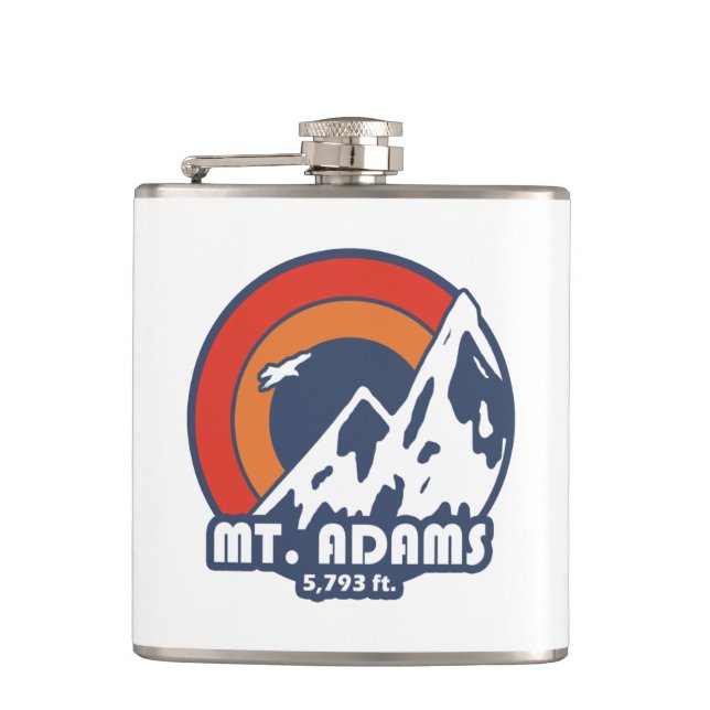 Mount Adams New Hampshire Sun Eagle Flachmann (Vorderseite)