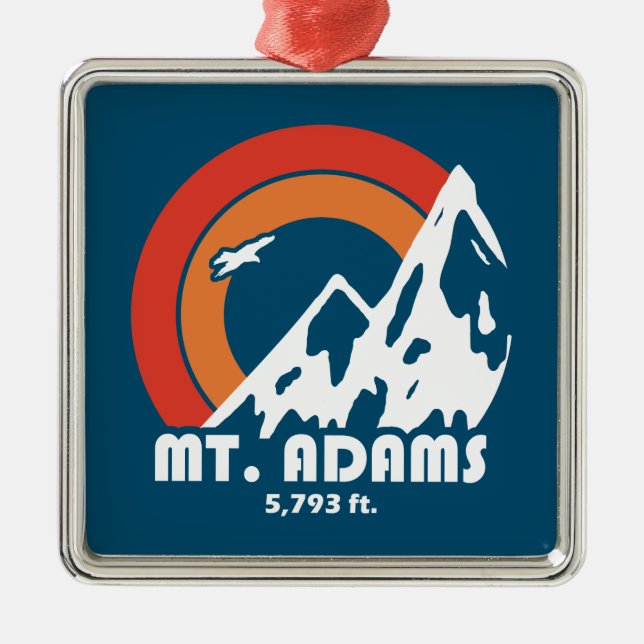 Mount Adams New Hampshire Sun Eagle Ornament Aus Metall (Vorne)