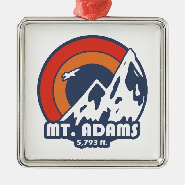Mount Adams New Hampshire Sun Eagle Ornament Aus Metall (Vorne)