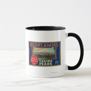 Mount Adams Pear Crate LabelYakima, WA Tasse