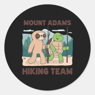 Mount Adams Wanderteam Kletterexpedition Camping Runder Aufkleber