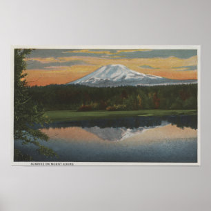 Mount Adams, Washington - Sicht auf den Berg Poster