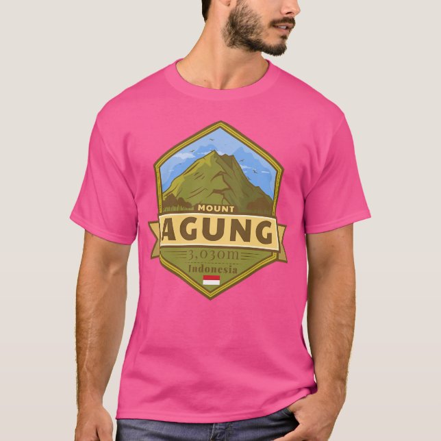 Mount Agung Bali Indonesia Abzeichen Active T-Shirt (Vorderseite)